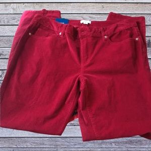 Crown & Ivey brushed corduroy pants, size 10P.